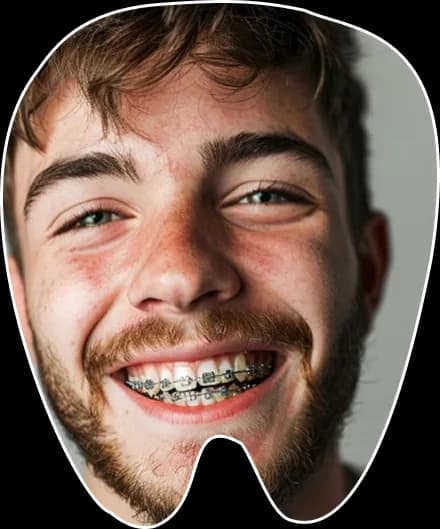 Patient with orthodontic care